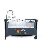 Burbay Portable travel Baby bed ( Gray)